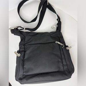 Travelon Antitheft Classic Messenger Crossbody with Silver Accents